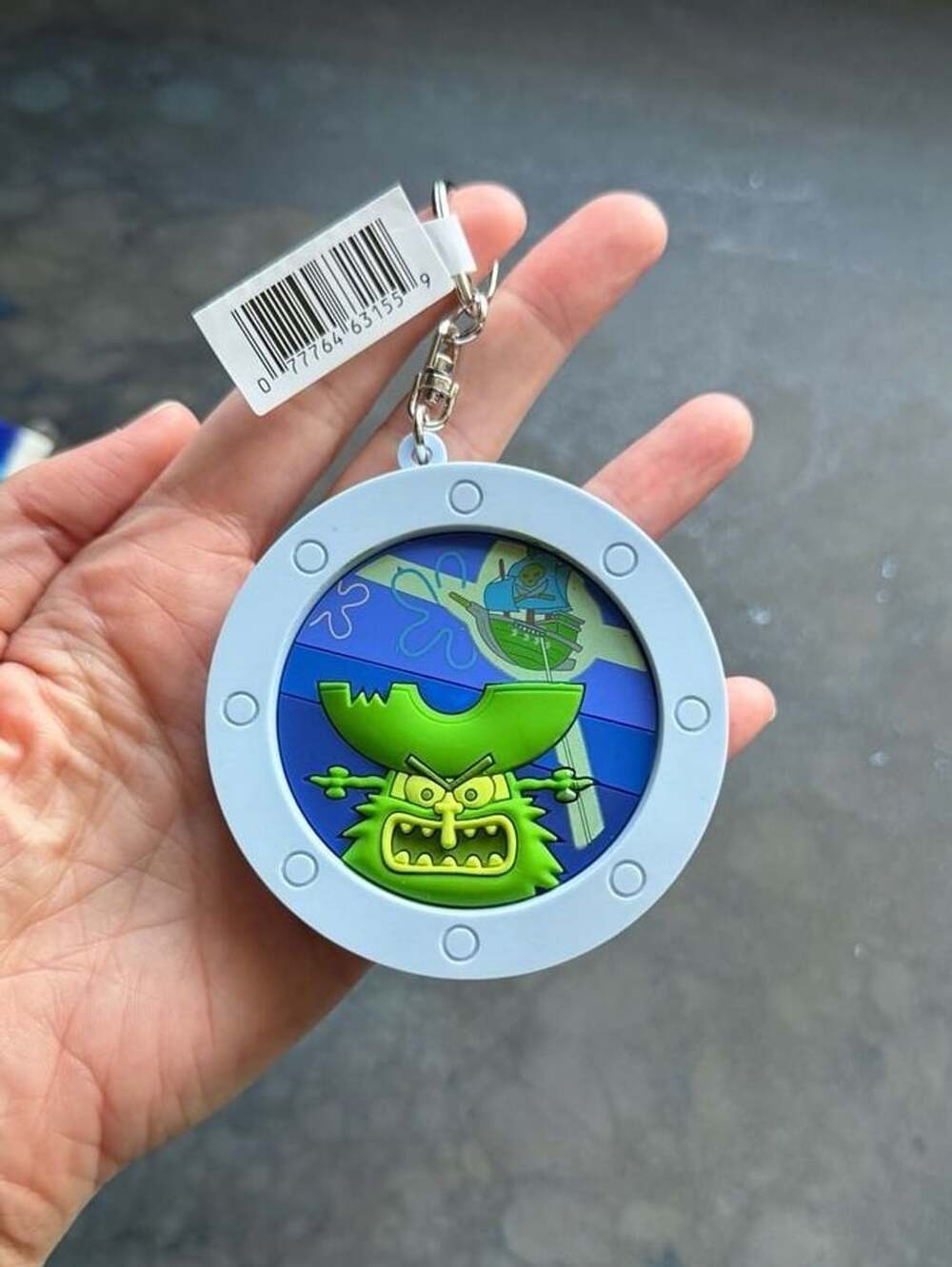 SpongeBob SquarePants Flying Dutchman Porthole BagClip Spirit Halloween Keychain